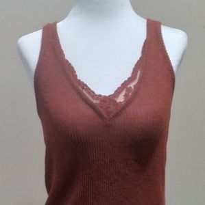 Maurices Ribbed Eyelet Tank Top